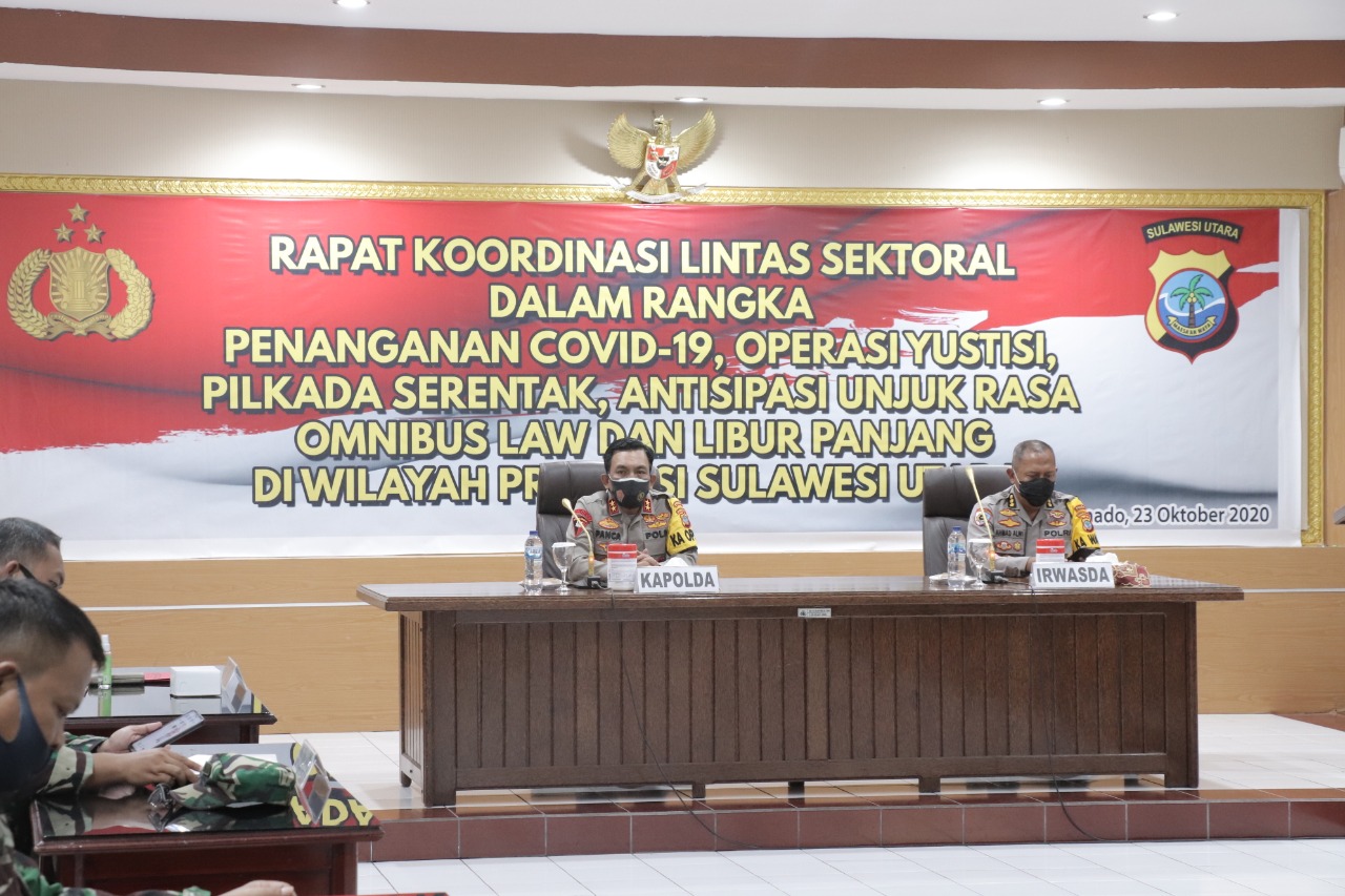 Angka Kasus Corona Terus Meningkat, Polda Sulut Lakukan Evaluasi