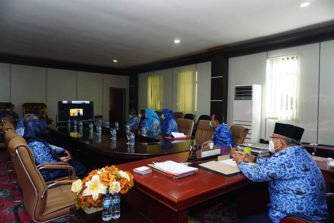 Amin Lasena Ikuti Sambutan Jokowi Tentang Perjanjian Kerjasama Kemitraan dan Perusahaan Jokowi