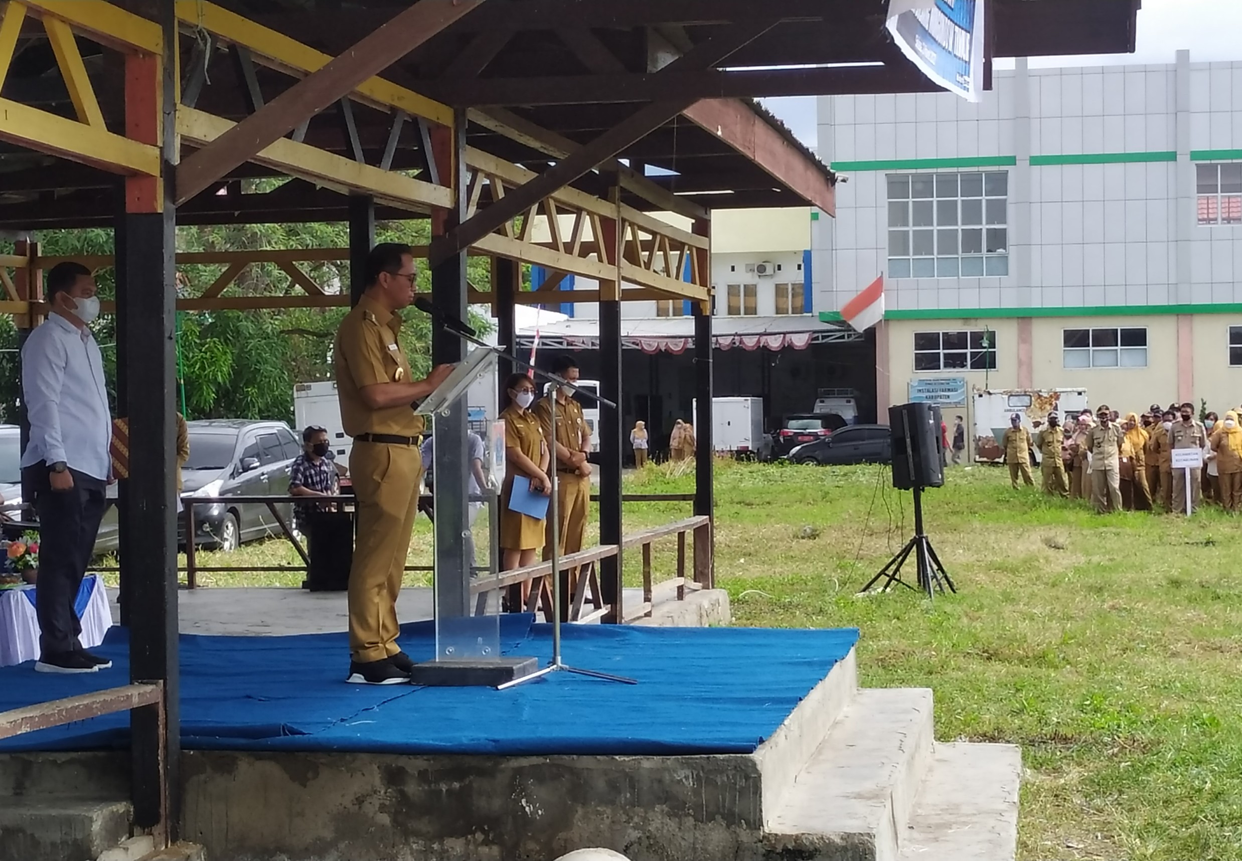 Bupati dan Wakil Bupati Boltim, Sam Sachrul Mamonto-Oskar Manoppo Pimpin Apel Kerja Perdana Apel Kerja