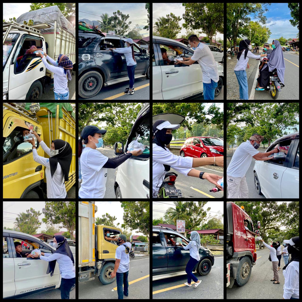 Berkah Ramadan, BRC Bagi-bagi Takjil Buka Puasa ke Warga Berkah Ramadan