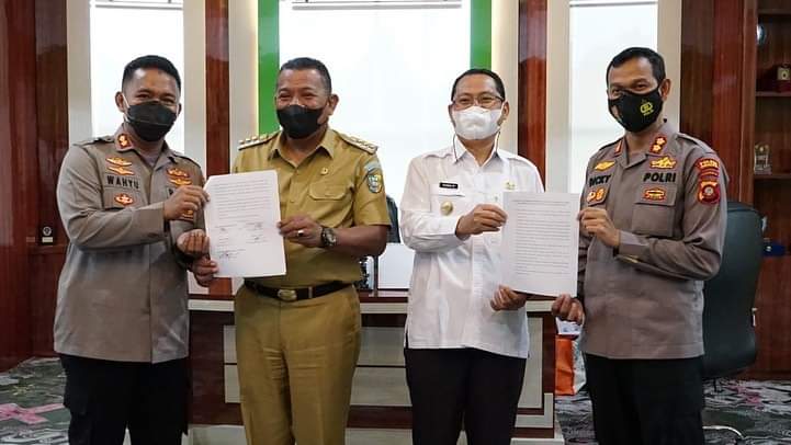 Pemkab Bolmut dan Gorut Bahas Penjagaan Perbatasan Terkait Larangan Mudik 2021 Larangan Mudik