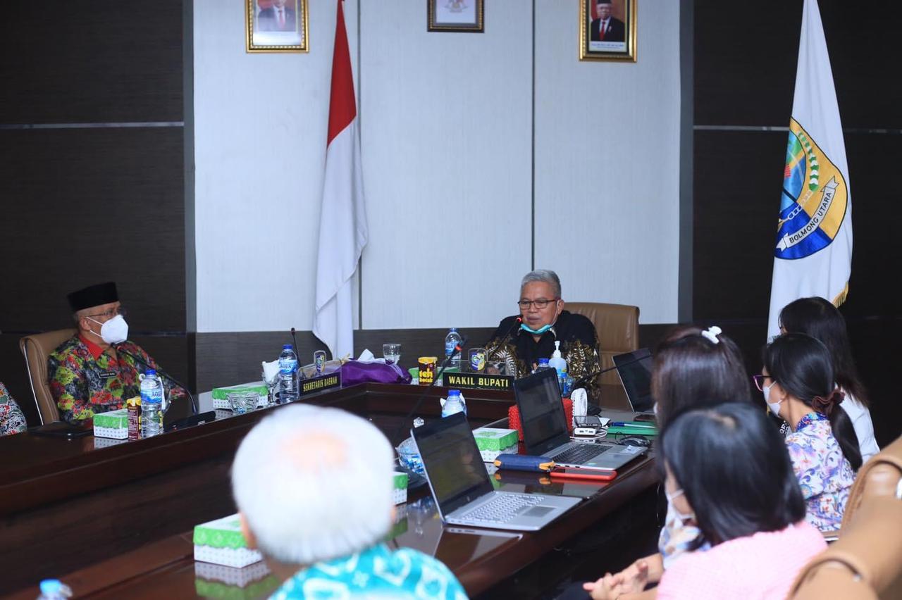 Wabup Bolmut Pimpin Rapat Revisi Perda RTRW dan Ranperkada RDTR Bolmut