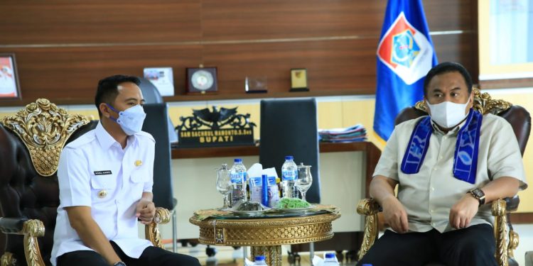 Bupati Sam Sachrul Mamonto Sambut Kunjungan Wakil Ketua DPR RI Rahmat Gobel di Kabupaten Boltim