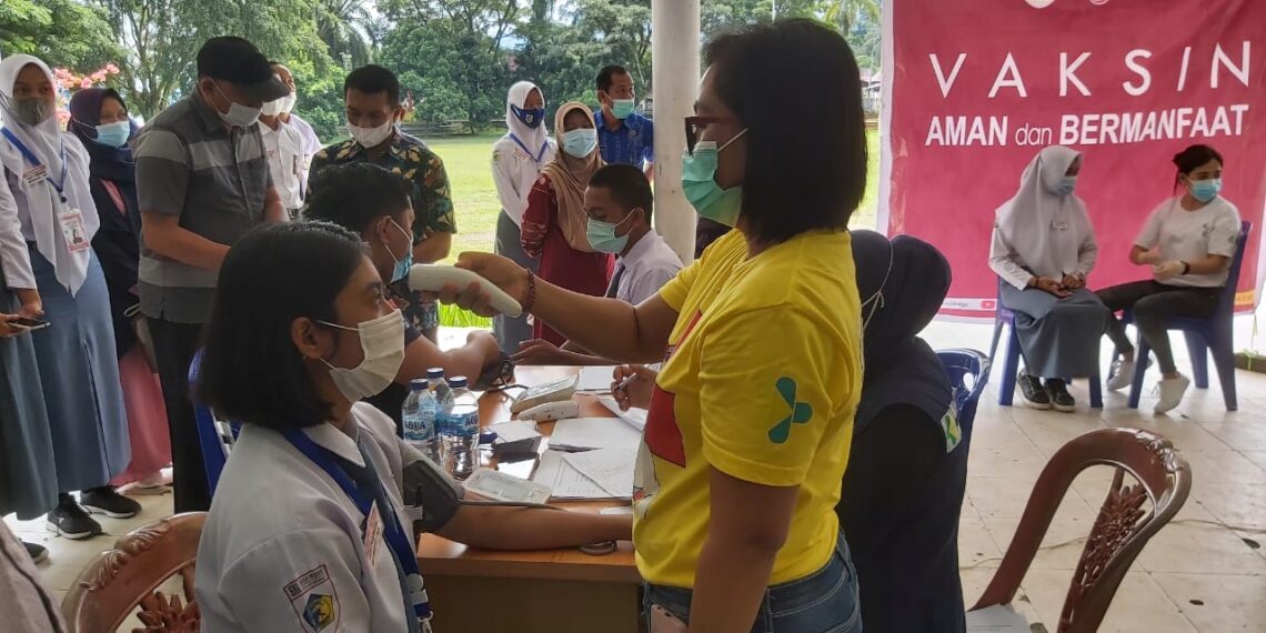 Calon Paskibraka Kotamobagu Mulai Divaksin COVID-19 Paskibraka