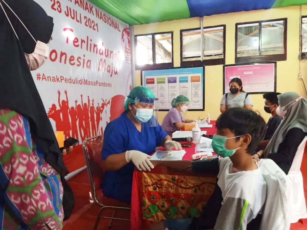 DP3A dan Dinkes Kotamobagu Mulai Lakukan Vaksinasi Bagi Anak Usia 12-17 Tahun Vaksinasi Anak