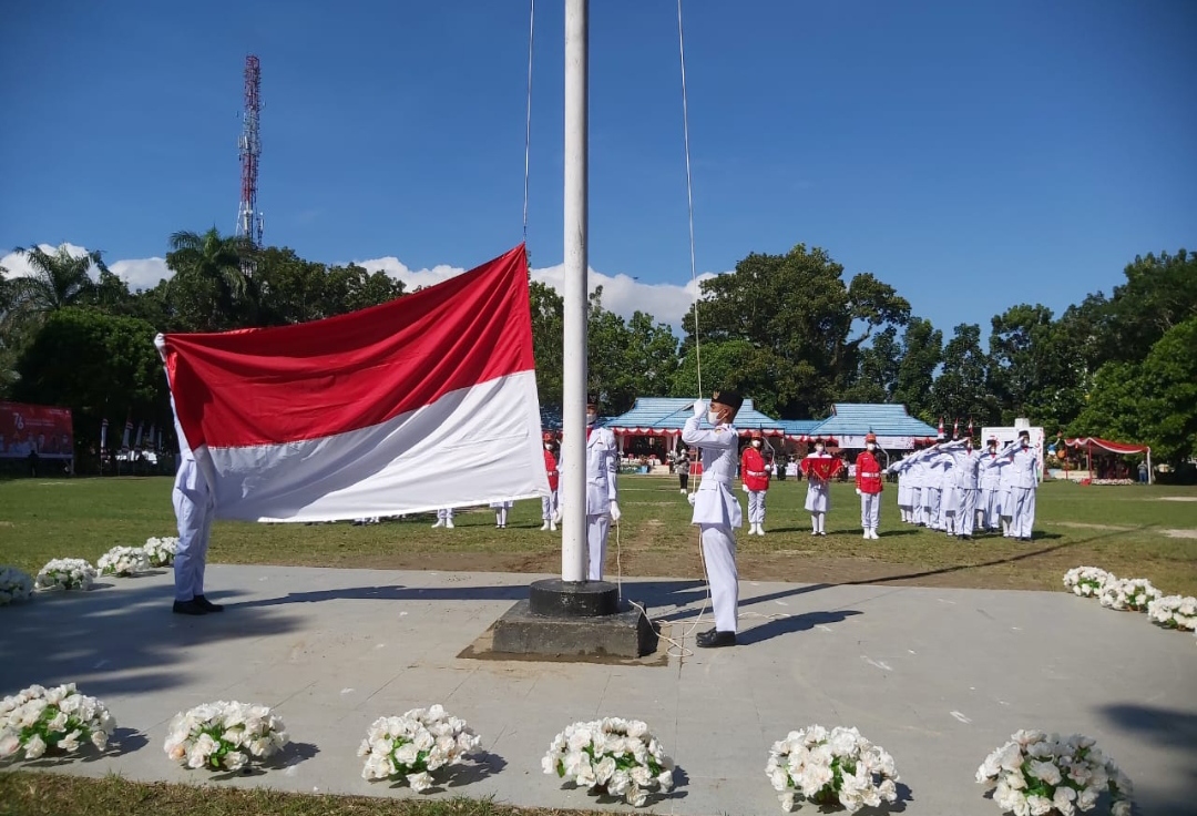 Pemkot Kotamobagu Gelar Upacara Peringatan HUT RI Ke-76