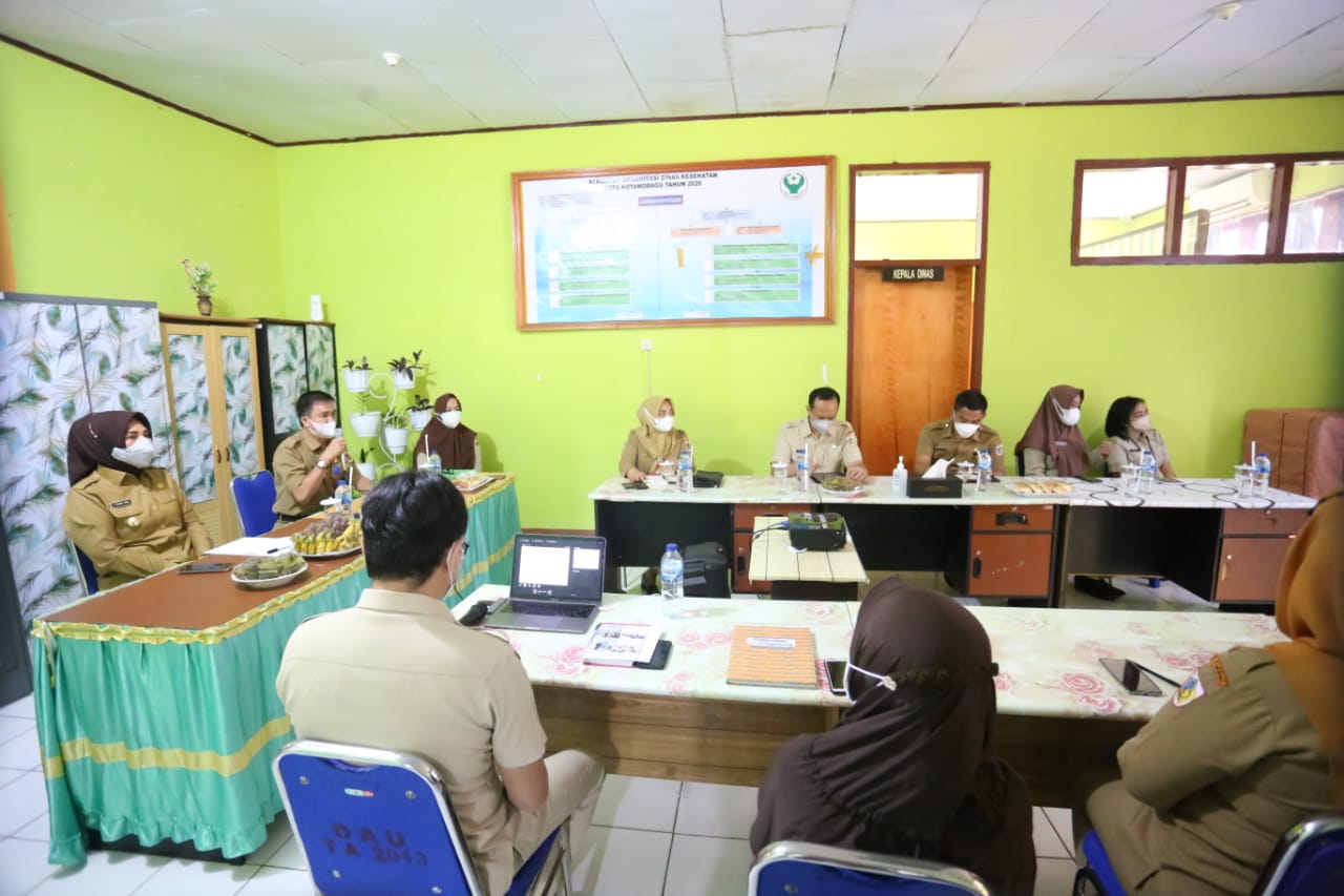 Wali Kota Tatong Bara Cek Capaian Indikator Pelayanan Kesehatan di Dinkes Kotamobagu Tatong Bara