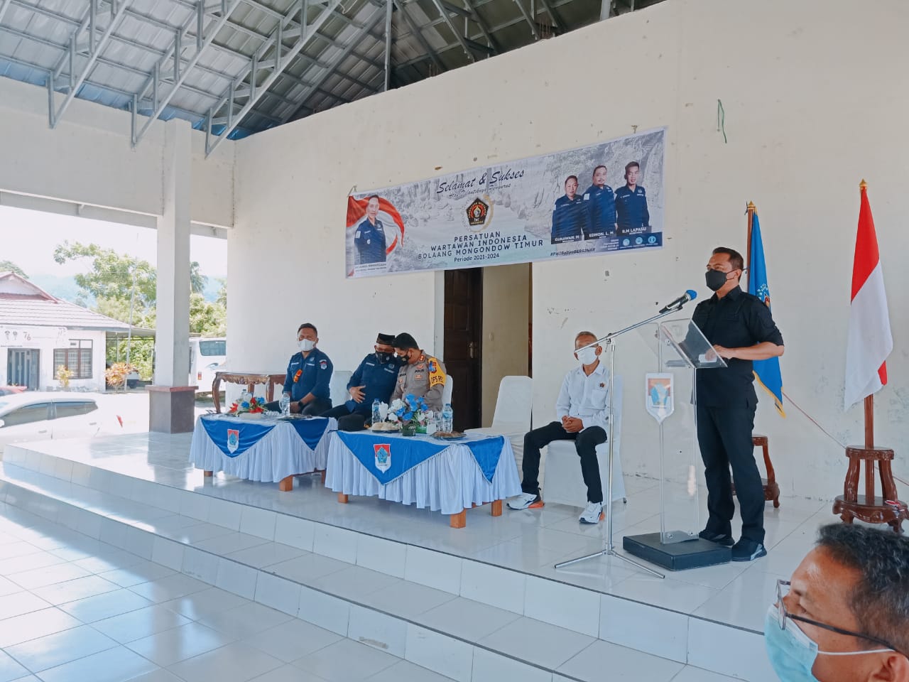 Bupati Sam Sachrul Mamonto Hadiri Pelantikan PWI Boltim Periode 2021 – 2024