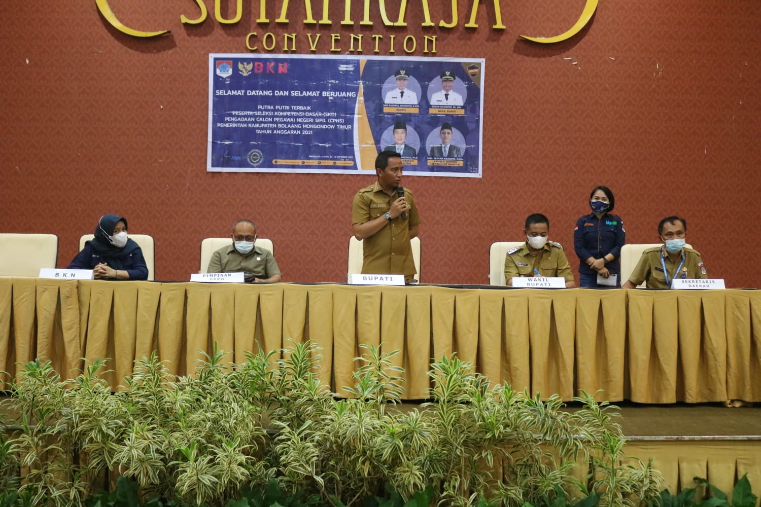 Bupati Sachrul Membuka Secara Resmi Pelaksanaan Ujian SKD CPNS Boltim