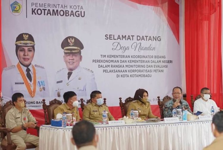 Wali Kota Tatong Bara Paparkan Potensi Pertanian Kotamobagu ke Tim Kemenko Perekonomian