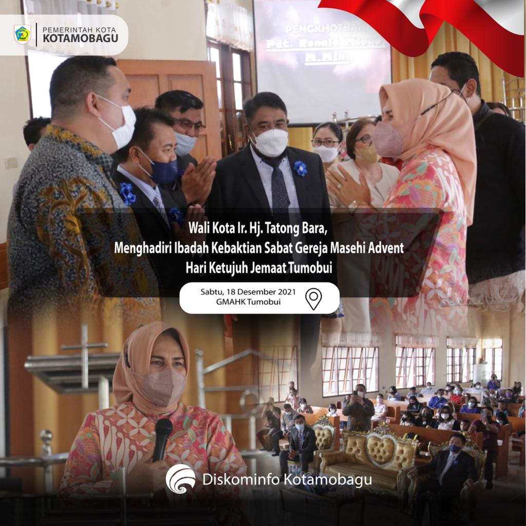 Wali Kota Tatong Bara Hadiri Ibadah Kebaktian Sabat GMAHK Tumobui