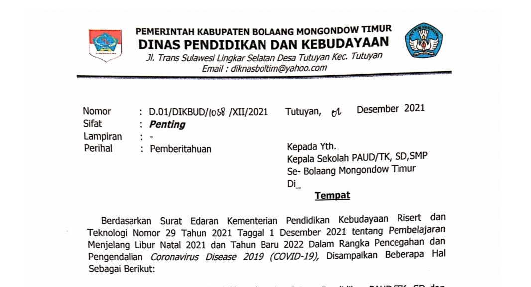 Libur Semester Ganjil Tahun ini Ditiadakan