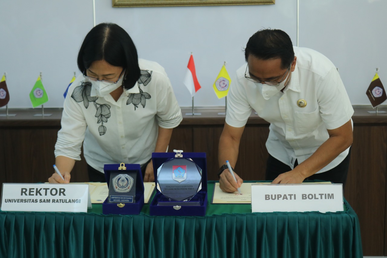 Pemkab Boltim Jalin Kerjasama dengan Unsrat Unsrat MoU